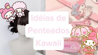 Idéias de penteados kawaii ୧ ‧₊˚ 🎀 ⋅ ☆ ˖°(todos os tipos de cabelo)♡