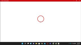 how to code a circle in python idle