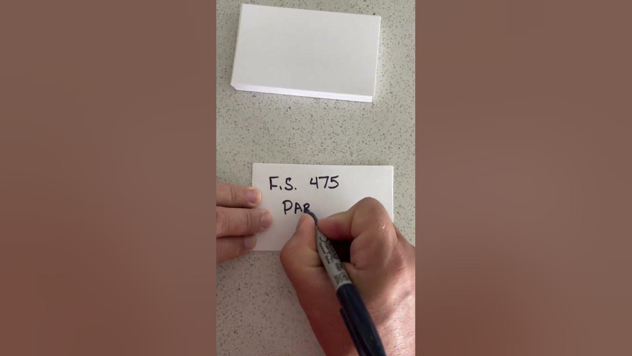 Make sure to do this today important florida statutes flash cards