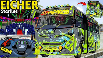 New EICHER STARLINE [ SPADIKAM ] BUS MOD FOR BUSSID