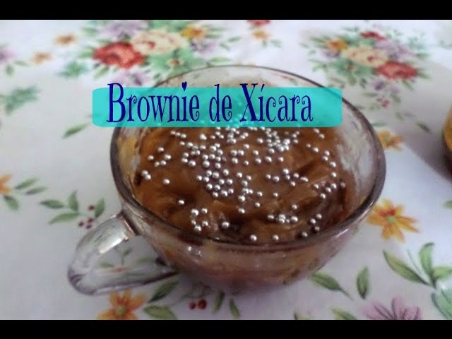 RECEITA DE BROWNIE DE XÍCARA