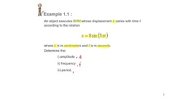 Week 1 : 1.0 Simple Harmonic Motion