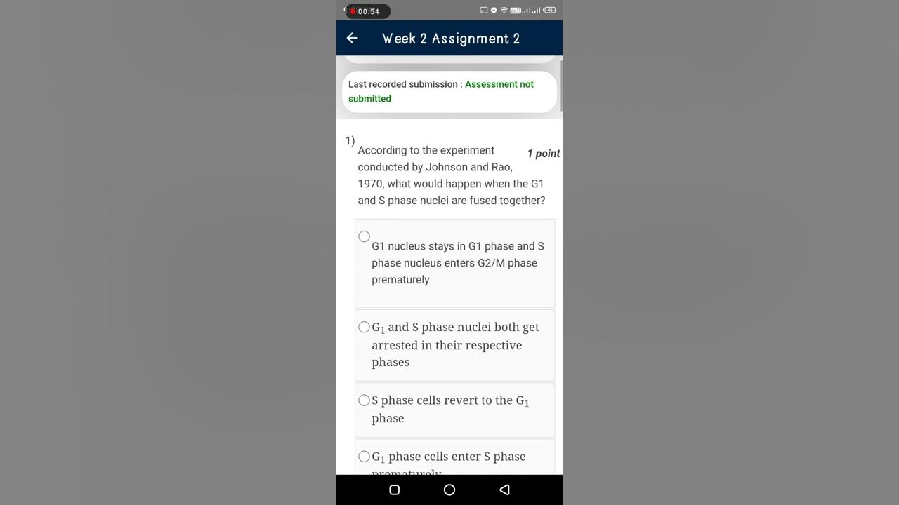 cell biology nptel assignment answers