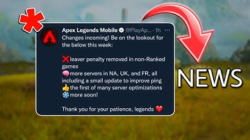 3 new changes for next Season !!! - Apex Legends Mobile Patch Notes!