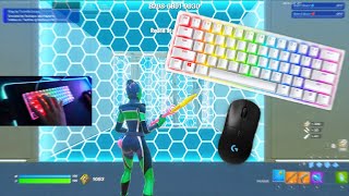 Razer Huntsman Mini Fortnite😴Keyboard & Mouse Sounds⌨️Piece Control⭐