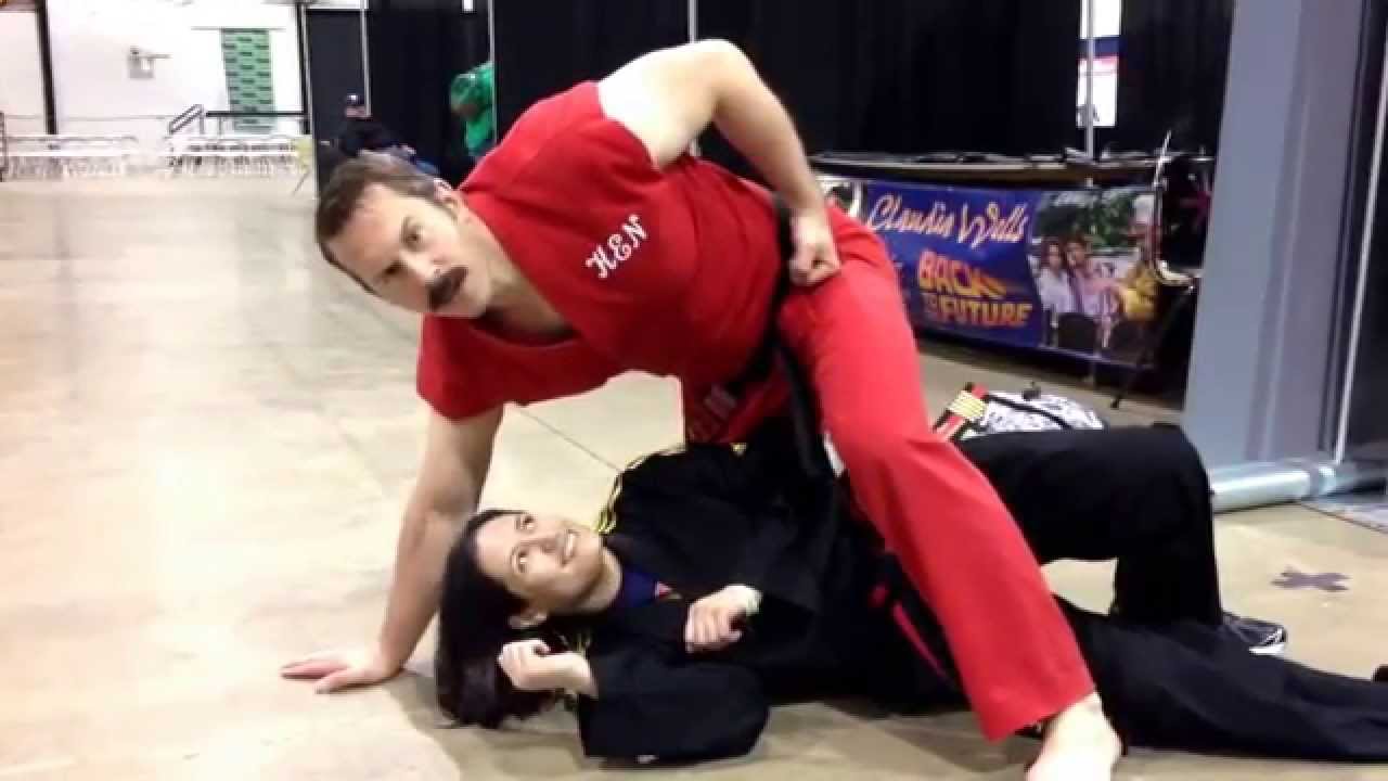 Master Ken showing the "Thrust of Freedom"