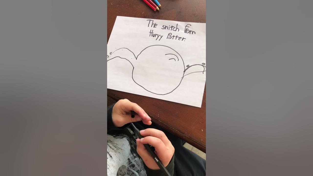 How to draw a quidditch snitch YouTube