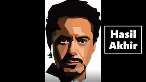 WPAP Tony Stark with CorelDraw X6