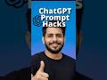 ChatGPT's hidden Prompt hacks! 🔥