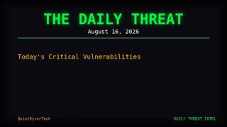 After Dark | Dark Web Intel Report — August 16, 2026