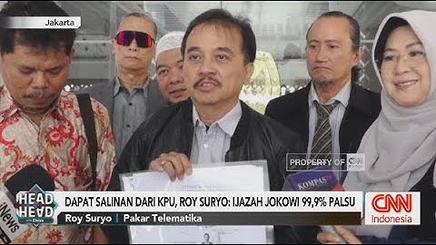 Dapat Salinan KPU, Roy Suryo Klaim Ijazah Jokowi 99,9% Palsu