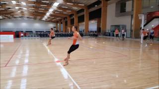 Sprint, Crossover, Sprint, Shuffle, Sprint Netball ASSA Ranell Hobson