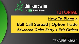 Step by Step ADVANCED Order Entry | Bull Call Spread + Exit Orders (All Inclusive) [TradersArmy.com]