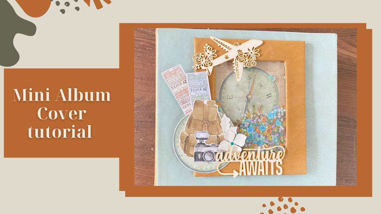 Tutorial| Mini Album Cover| Mintay Wanderlust Suitcase With Mini album| Part 2| 