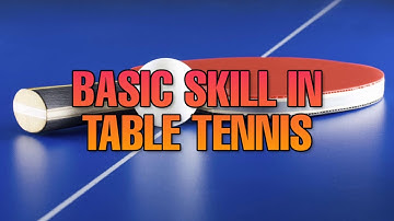 BASIC SKILLS IN TABLE TENNIS | PE 3