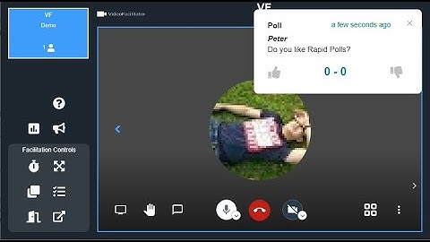 Rapid Polls with VideoFacilitator