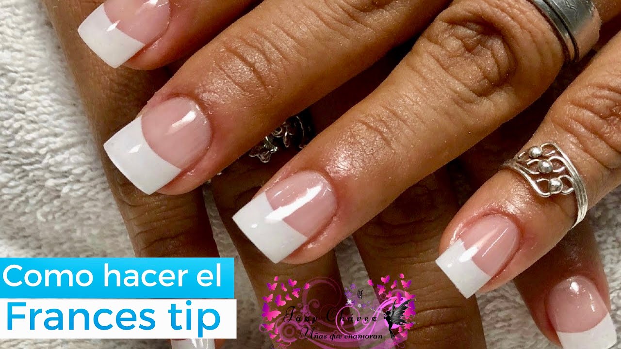 Uñas francesa con tip blanco / paso a pasa para una aplicación rápida -  thptnganamst.edu.vn