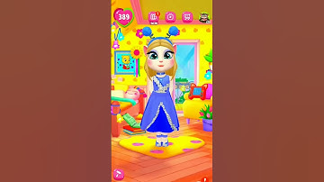 MY talking Angela 2 cute puppy Eyes #shorts #mytalkingangela2 #cutepuppy #cosplay