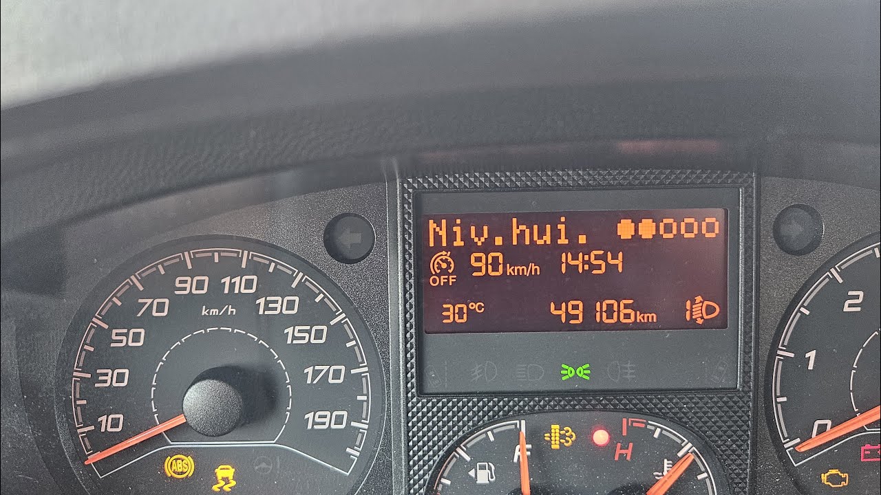 (49) Niveau huile électronique du Camping-car Fiat Ducato