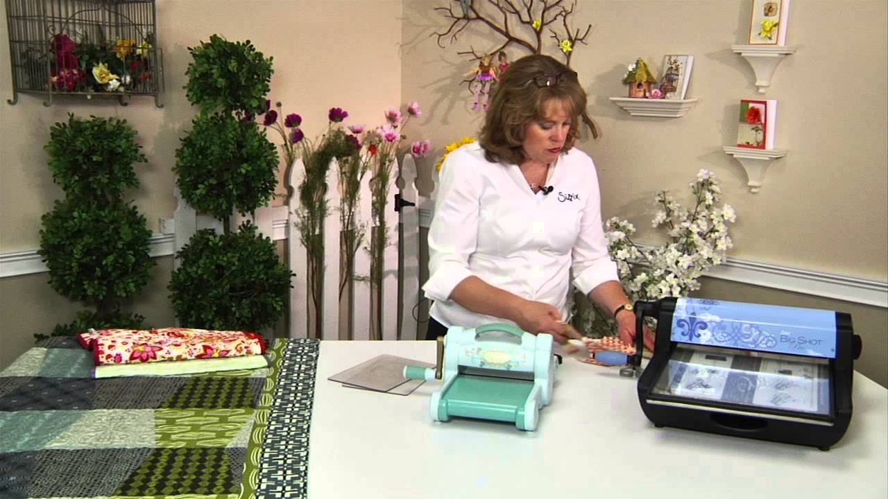 Sizzix Quilt DieCutting Fabric Tumbler YouTube