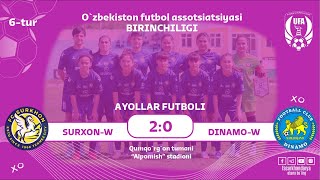 "Surxon-W" va "Dinamo-W" o`rtasidagi uchrashuv | 6-tur