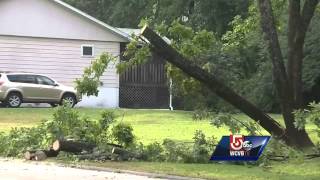 Severe storms bring down trees, wires in several communities