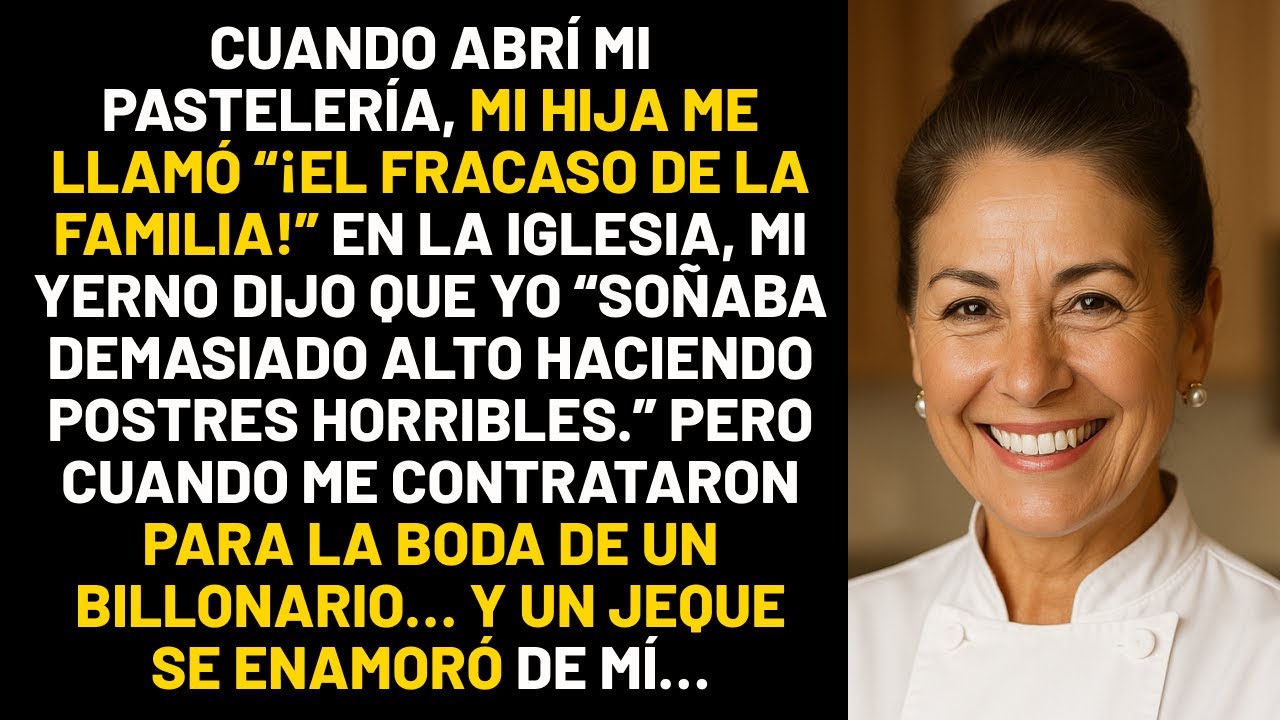Cuando abrí mi pastelería, mi hija me llamó “¡EL FRACASO DE LA FAMILIA!” En la iglesia, mi yerno...