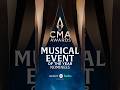 Congratulations to the #CMAawards Musical Event of the Year nominees 🤩
