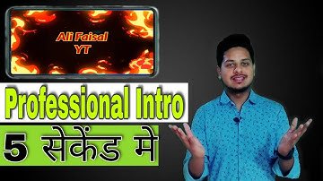 How to make A professional #intro for YouTube videos || @ManojDey  jaise intro kaise banayen
