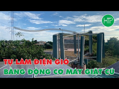 Video LÀM ĐIỆN GIÓ TỪ ĐỘNG CƠ MÁY GIẶT CŨ - HTP SMART - youtube
