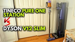 TINECO Pure One Station vs Dyson V12 Slim Cordless Vacuum by The French Glow 3,125 views 3 months ago 11 minutes, 10 seconds