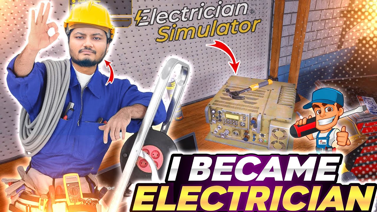 i become electrician And earned 1000$ | electrician Simulator | Dustu Brothers