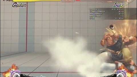 SSF4 Combo Challenge 01 - 700 Class - Gouken vs. Ibuki