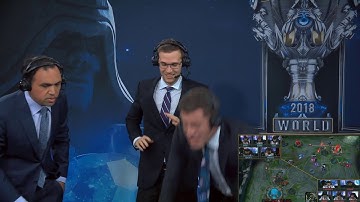 Captain Flowers Rap God - Casters Reaction IG vs KT Worlds 2018