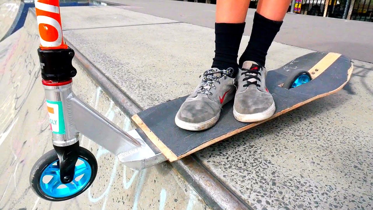 Со скольки лет на самокате электрическом можно. Micro Skate Scooter 2000 год. Самокат трюковой детский Skate. Необычные скейтборды. Необычный самокат.