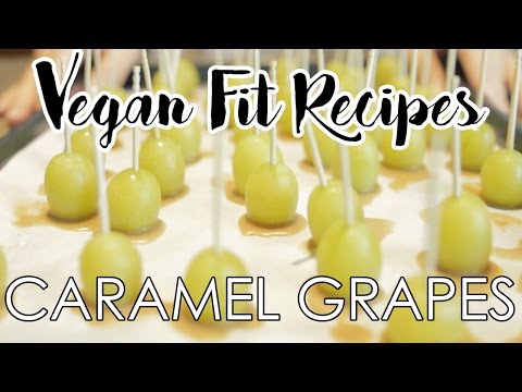 Halloween Vegan Caramel Grapes | Easy Healthy Dessert