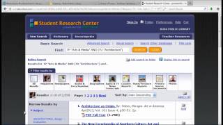 Student Research Center - Browsing