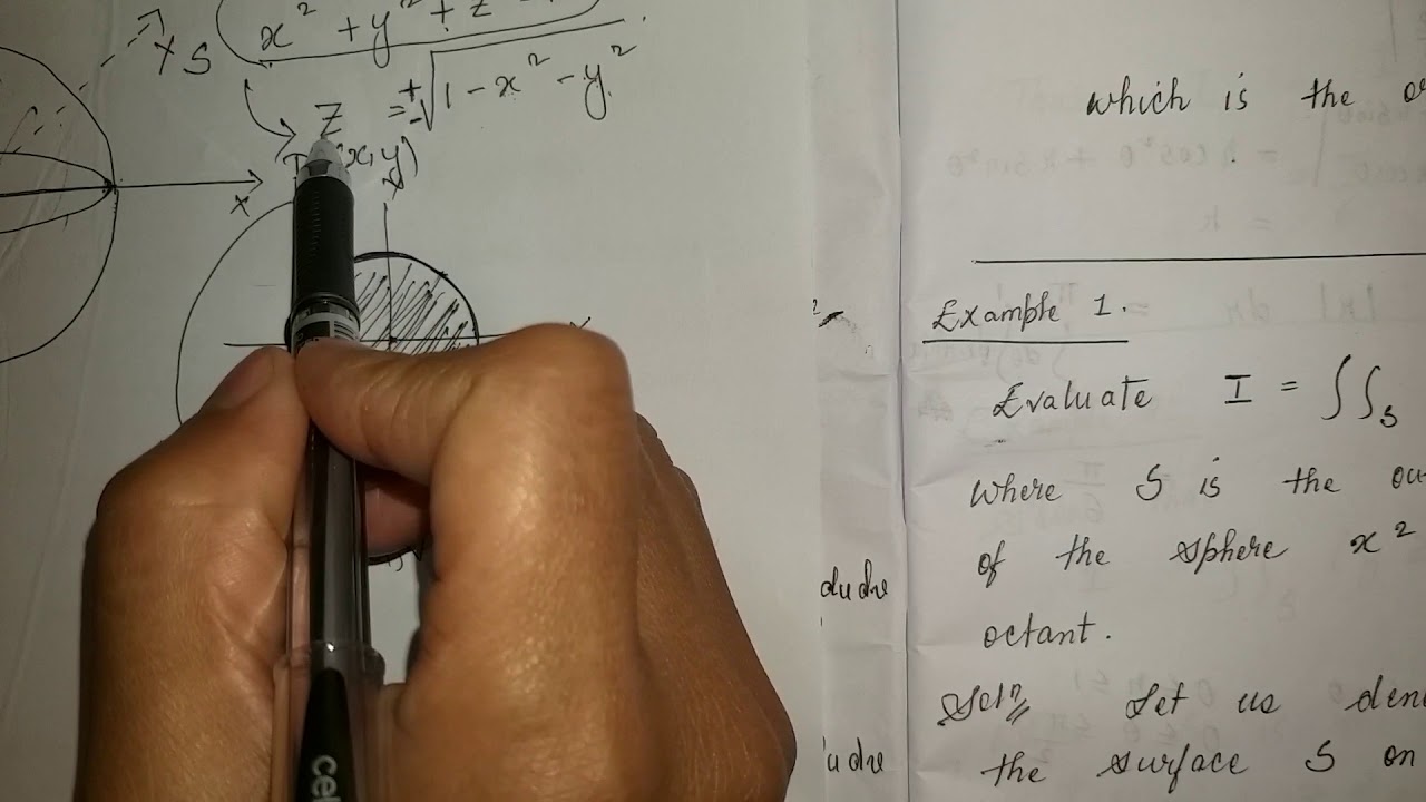 Example on surface integral - YouTube