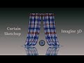 Curtain | Cloth Simulation | Sketchup | Imagine 3D