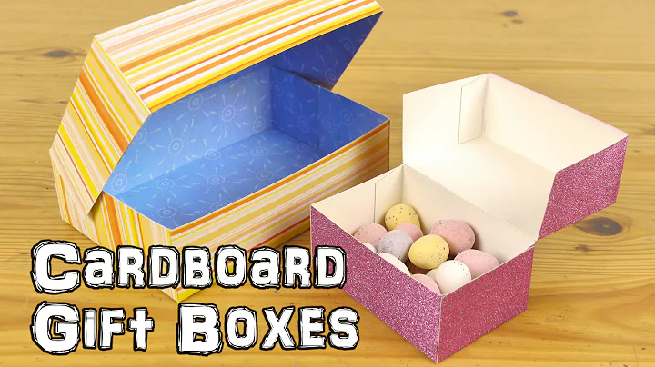 DIY Cardboard Gift Boxes