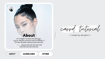 simple & interactive carrd tutorial — © hypeyong
