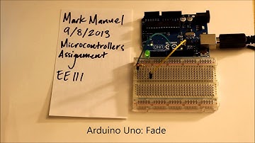 EE111: Microcontroller Assignment; Arduino Uno: Fade, For Loop