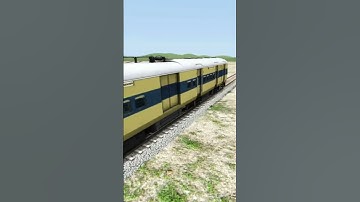 MEMU TRAIN ON DIAMOND CROSSING :- BUMPY RAILROAD #Shorts #train #MEMU