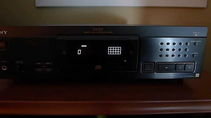 Sony CDP-XA7es Top of the Line CD player overview