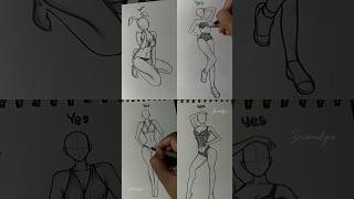 How to draw Female body pose tutorial #drawing #stickman #howtodraw #art #tutorial