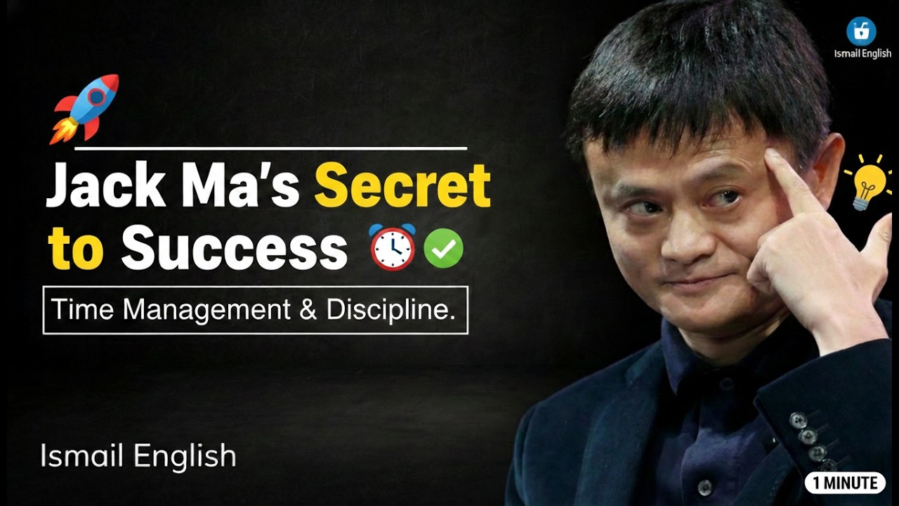 ack Ma’s Secret to Success: Time Management & Discipline.