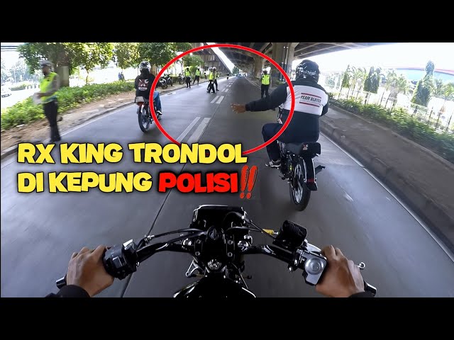 AKSI NEKAT‼️RX KING TEROBOS RAZIA LALU LINTAS🔴 #motovlog #rxkingindonesia #sunmori class=