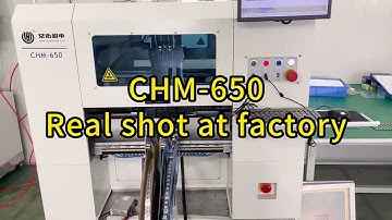 Real shot of CHM-650 4 heads pick and place robot at factory