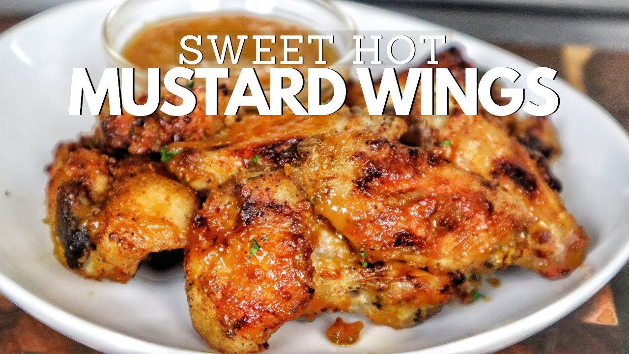 Sweet Hot Mustard Chicken Wings In Air Fryer YouTube