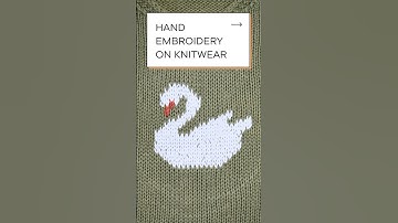 Duplicate Stitch Embroidery Tutorial | Easy Knitwear Embroidery #DIYEmbroidery